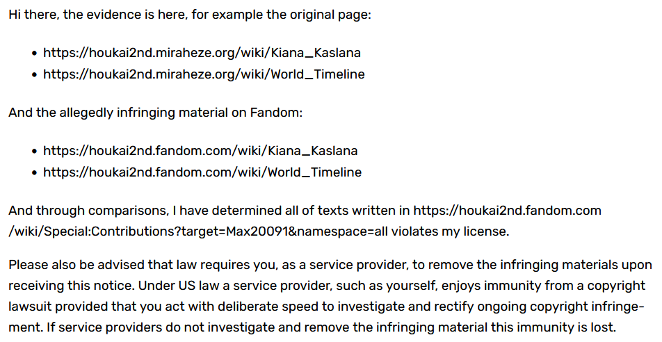 max20091dev's tweet photo. I'm the original text writer of a wiki on Fandom and when I want to take down my own contents, I'm not allowed to? All of the texts I have written are owned by me, not the "community".
Fandom has attempted to block me thrice from deleting my contents.
@getFANDOM #fandomwiki https://t.co/o1mhy55DKP