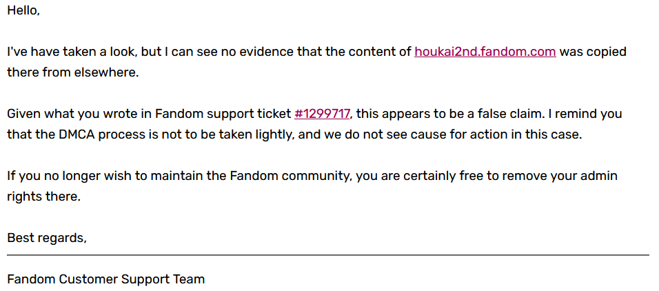 max20091dev's tweet photo. I'm the original text writer of a wiki on Fandom and when I want to take down my own contents, I'm not allowed to? All of the texts I have written are owned by me, not the "community".
Fandom has attempted to block me thrice from deleting my contents.
@getFANDOM #fandomwiki https://t.co/o1mhy55DKP