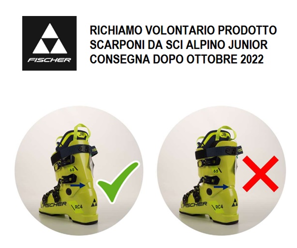 RICHIAMO VOLONTARIO PRODOTTO: SCARPONI DA SCI ALPINO FISCHER JUNIOR dlvr.it/T3dfbv