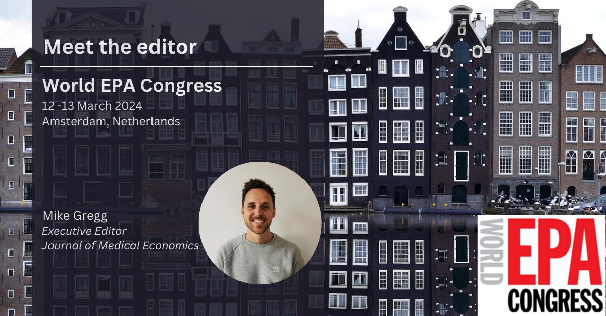 Excited to attend the #𝐖𝐨𝐫𝐥𝐝𝐄𝐏𝐀𝐂𝐨𝐧𝐠𝐫𝐞𝐬𝐬 in Amsterdam next week, if you are attending and want to meet up to discuss Taylor & Francis's #healtheconomics journals, get in touch. Find out more about the congress here 👉 bit.ly/3IItuyp #Realworldevidence