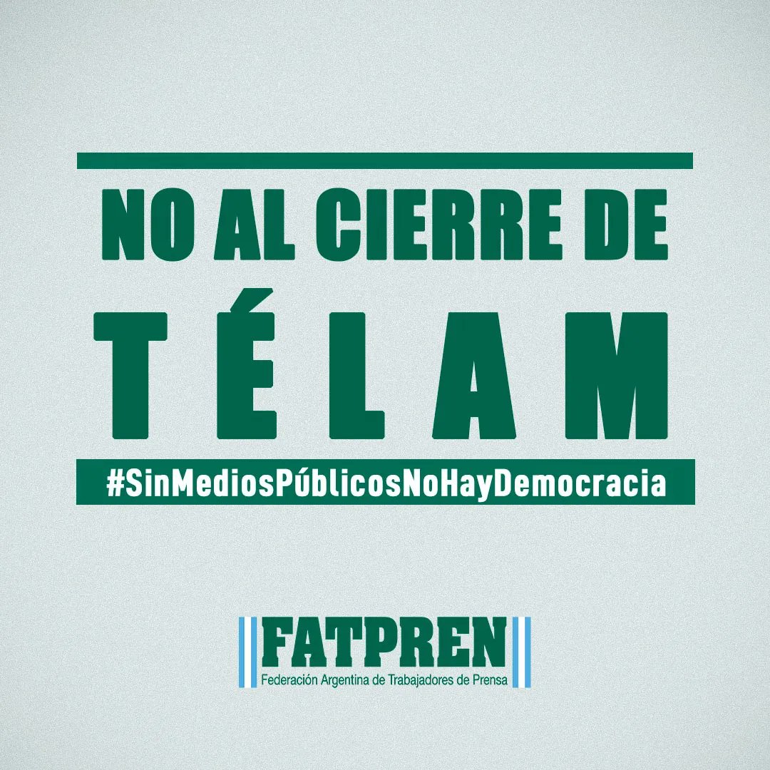 PrensaFATPREN's tweet photo. 🗓 #HOY ‼️ #PARO nacional de 24 horas en prensa escrita ante la intransigencia empresaria que se niega a pagar sueldos dignos 

▶️ Basta de salarios de miseria
▶️ Recomposición salarial YA 
▶️ Defensa de los medios públicos
▶️ Sin periodismo, no hay democracia https://t.co/aT02PWLtfM