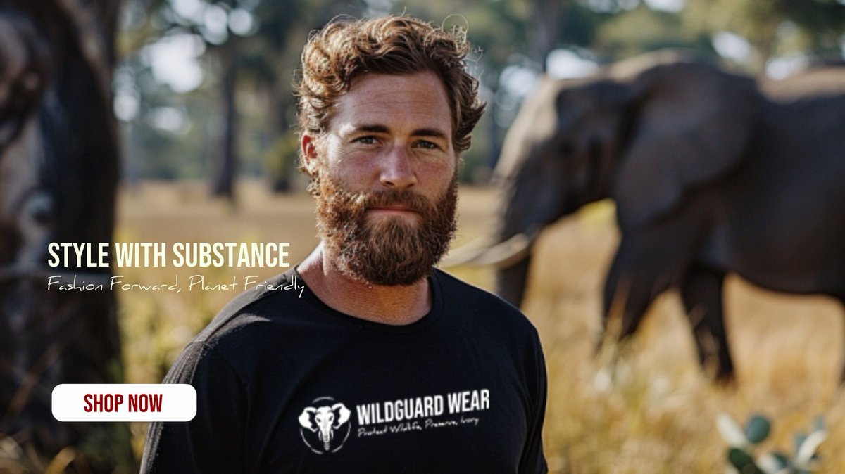Make a statement and a difference. 🌍 Our designs not only turn heads but also support wildlife conservation projects worldwide. Let your fashion choices speak volumes! 🦋 #wildguardwear #FashionForChange #ConservationMatters