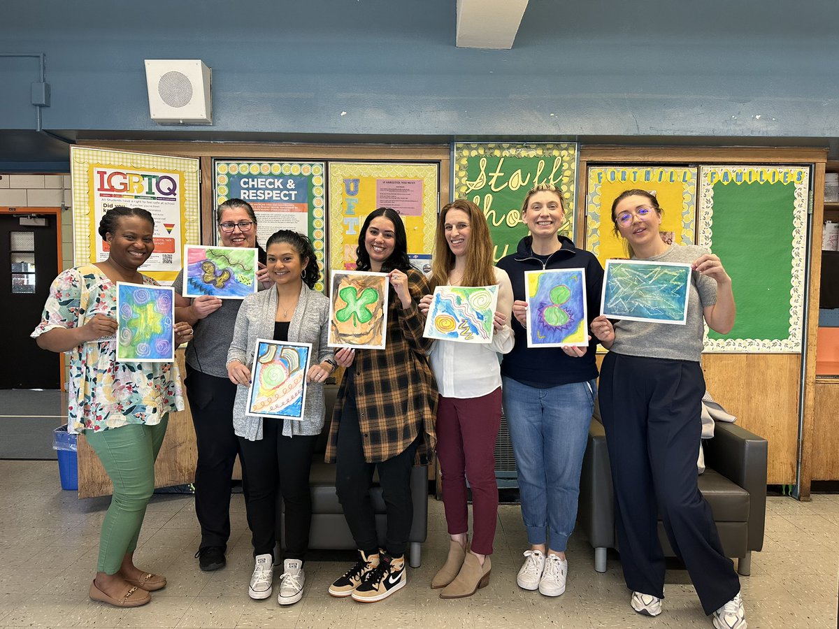 Teachers engaged in PD to learn about watercolors and oil pastels with @studioinaschool. We can’t wait to begin this partnership and introduce this study to our students! 🎨 🖍️ 🖼️ #YouHaveAFriendAtPS10 @jenn_funes @teacherromero72 @DrMarionWilson @CChavezD31 @CSD31SI