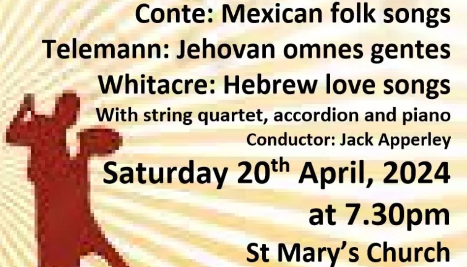 CONCORDIA VOICES - INSPIRED BY DANCE

Join @Concordiavoices & their conductor, Jack Apperley, April 20th for an innovative concert featuring Palmeri's Misatango, Conte's Mexican Folksongs, Telemann's Jehovam Omnes Gentes,  Whitacre's Hebrew Love Songs.

artsrichmond.org.uk/whats-on