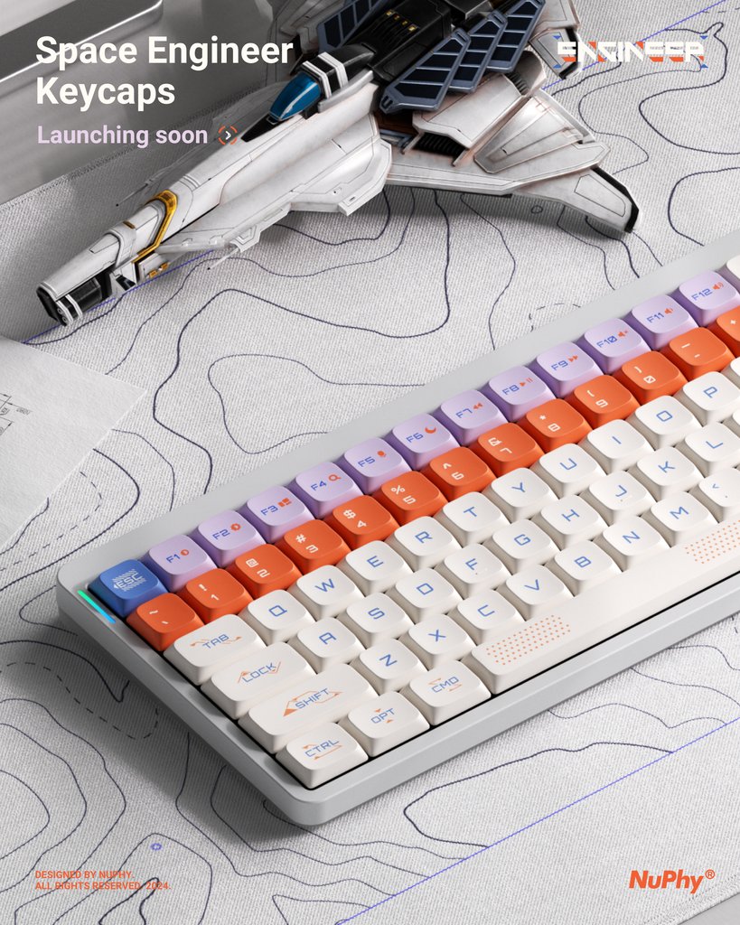 ⁠⏳️⁠Launching SOON⁠
⁠
Keycaps: Space Engineer🌌⁠
Compatibility: Air Series⌨️

#mechanicalkeyboard #keycaps #wirelesskeyboard
