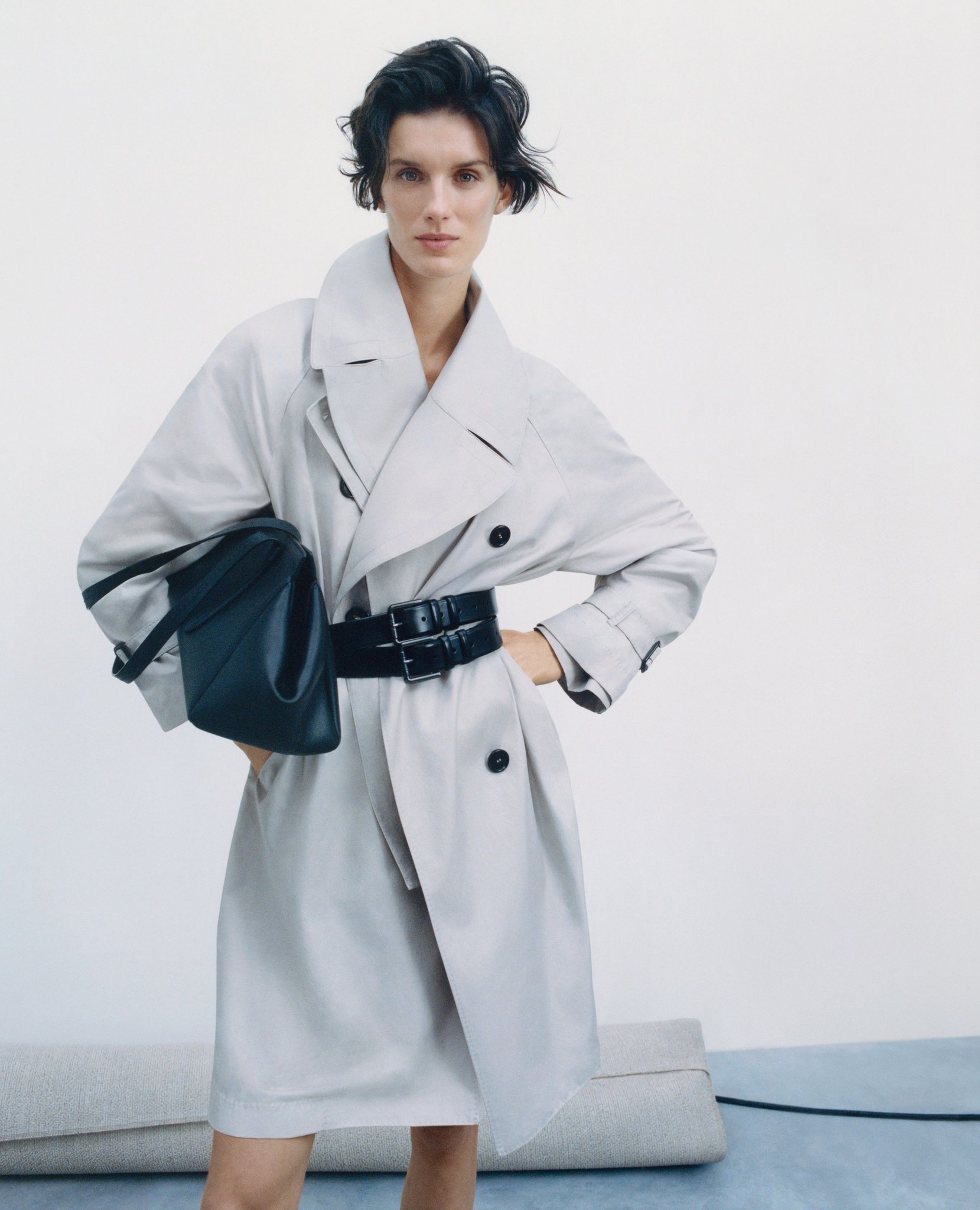 ⠀RAINMAKER OVERSIZED TRENCH COAT さき
