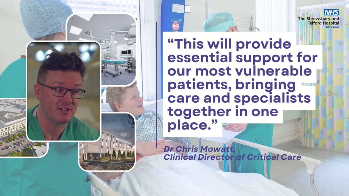 Our planned new Critical Care Unit will improve care and offer greater privacy and dignity for our patients.  

Hear more about the proposed improvements to critical care under the Hospitals Transformation Programme👇
sath.nhs.uk/news/most-vuln…
