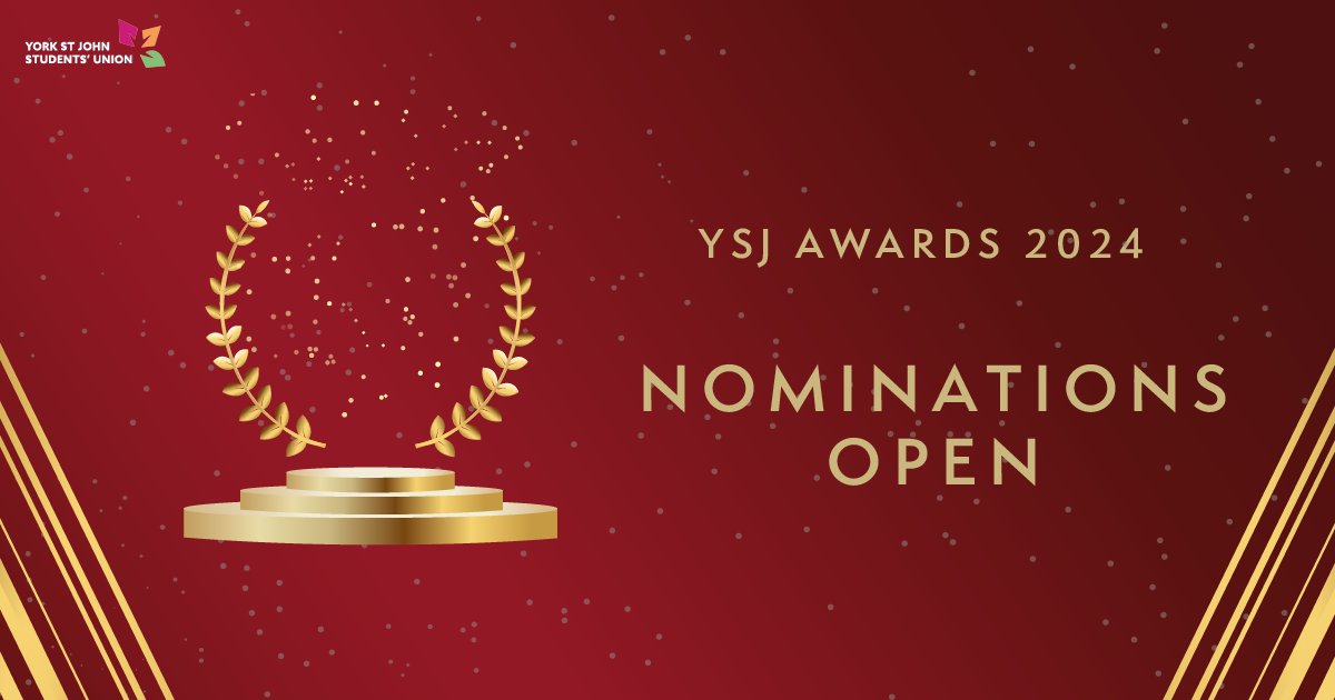 Nominations are now open for the YSJ Awards 2024! The YSJ Awards are an opportunity to celebrate our excellent staff and student community here at York St John. Nominate here ➡️ ow.ly/OueL50QJkcu Nominations close 5pm on Tuesday 2 April 2024.