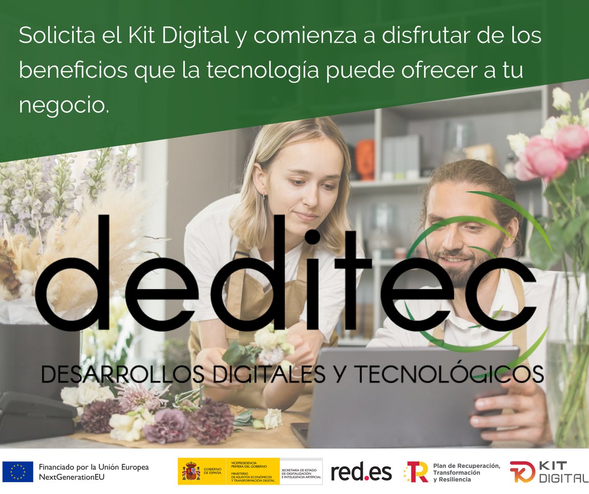 DEDITECddt's tweet photo. 🎯¡No dejes pasar la oportunidad d llevar tu pyme al siguiente nivel! Solicita el #KitDigital y comienza a disfrutar de los beneficios q la tecnología puede ofrecer a tu negocio.🔝
 
¡Contáctanos hoy mismo y comienza tu transformación digital! 💻🚀 #TransformaciónDigital #deditec https://t.co/ZKu4yNYHvO