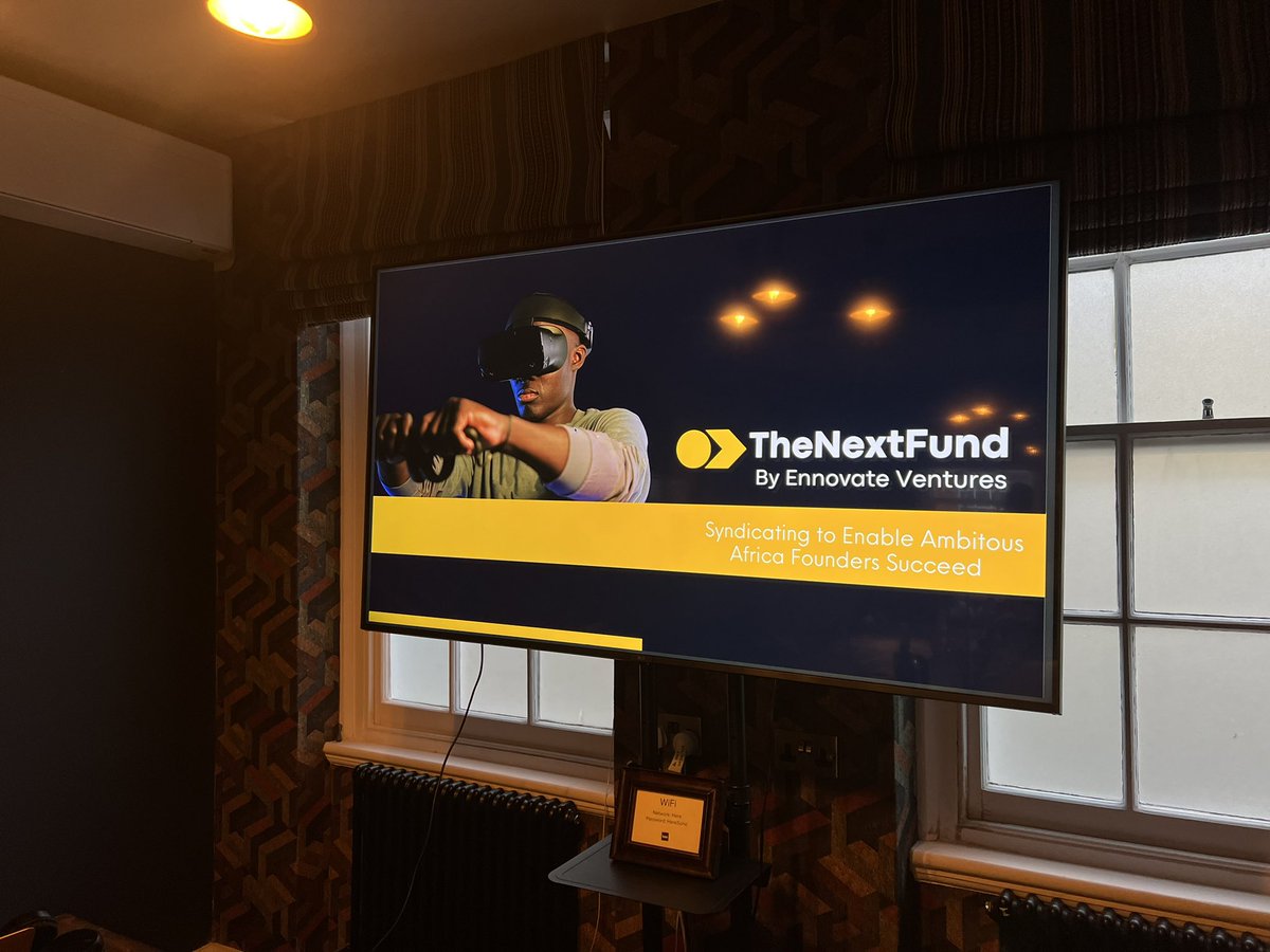ennovateventure's tweet photo. #TheNextFund Investor Mixer meet-up in London! 💫
Unlocking capital growth for African startups. 🚀
#EnnovateVentures #VentureBuilders #Africa https://t.co/8zkvxrn5Wr