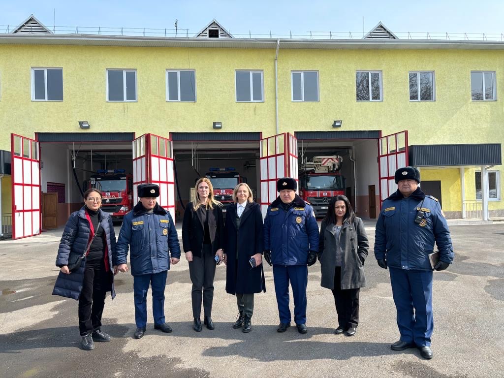 Pleased to visit the #Osh fire station constructed by UNDP with @MOFAkr_eng financial support, exemplifying our joint efforts in disaster risk management. Together, we're enhancing #resilience and ensuring a safer future for all.