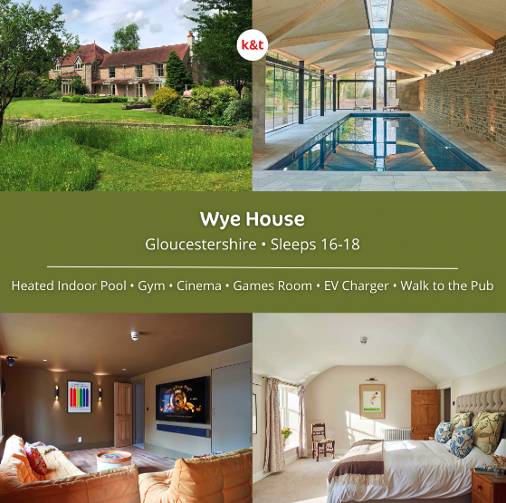 Introducing a new luxury holiday let..Wye House, available for a 2024 #staycation Swim in the indoor pool, find the games room & cinema room, kick a ball around the lawns- Sleeps 18 & 3 dogs welcome look here: tinyurl.com/3v6cxzkf #wales #luxurytravel #holidaylet #renovation