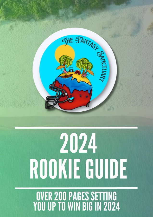 🚨🚨🚨Rookie Guide is now live!🚨🚨🚨

The guide has been released for free to all Silver and Gold members of <a href="/TheFFSanctuary/">The Fantasy Sanctuary</a> 

It contains:

🏈80 Film-Based Player Profiles
🏈Key Stats for 118 players
🏈Rookie Model for RB/WR/TE
🏈Positional Rankings
🏈Top 50 Ranks SF/1QB/SF TEp