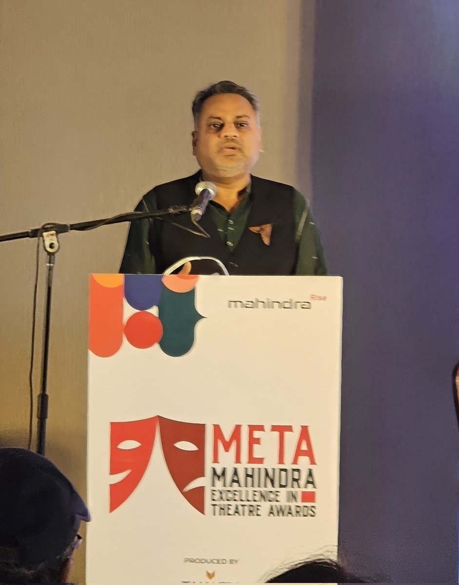 .@METAwards celebrates the best of theatre, and as @MahindraRise we came together with a focus to support and promote the arts and all it stands for. @jaytweetshah Opens the #META press conference @TeamworkArts