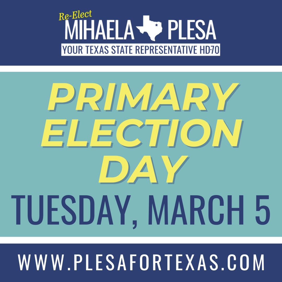 It’s Election Day!!

If you haven’t voted yet, please get to the polls today and cast your vote in the Primary Election. Our Democracy depends on your participation! Find your polling location and hours of operation at plesafortexas.com/vote. 

#Vote #CollinCounty #TexasVotes