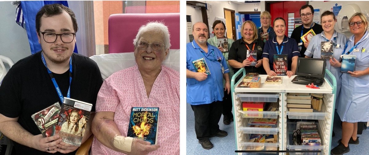 Patients on Saxmundham Ward at Ipswich Hospital now have access to books, games and puzzles from a new activity trolley. Student nurse Lewis said: "We found the items especially helped those patients with dementia." Plans are in place to roll the idea out to other wards.