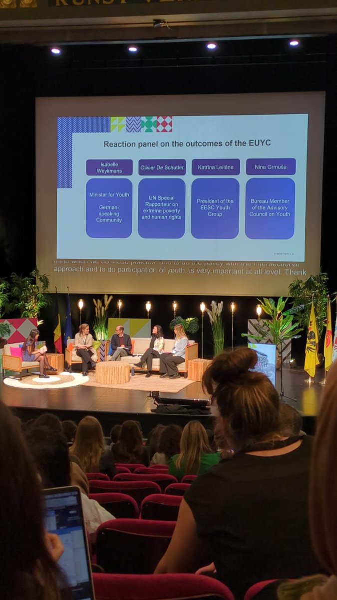 #EUneedsYouth!
Last day at @euYOUTHconf under @EU2024BE presidency
in Ghent as part of the #EUYouthDialogue on #InclusiveEurope & #InclusiveSocieties!
Great to see decent #MinimumIncome and more possibilities of choices discussed. #LeaveNoYouthBehind
@Youth_Forum @EuropeanYouthEU