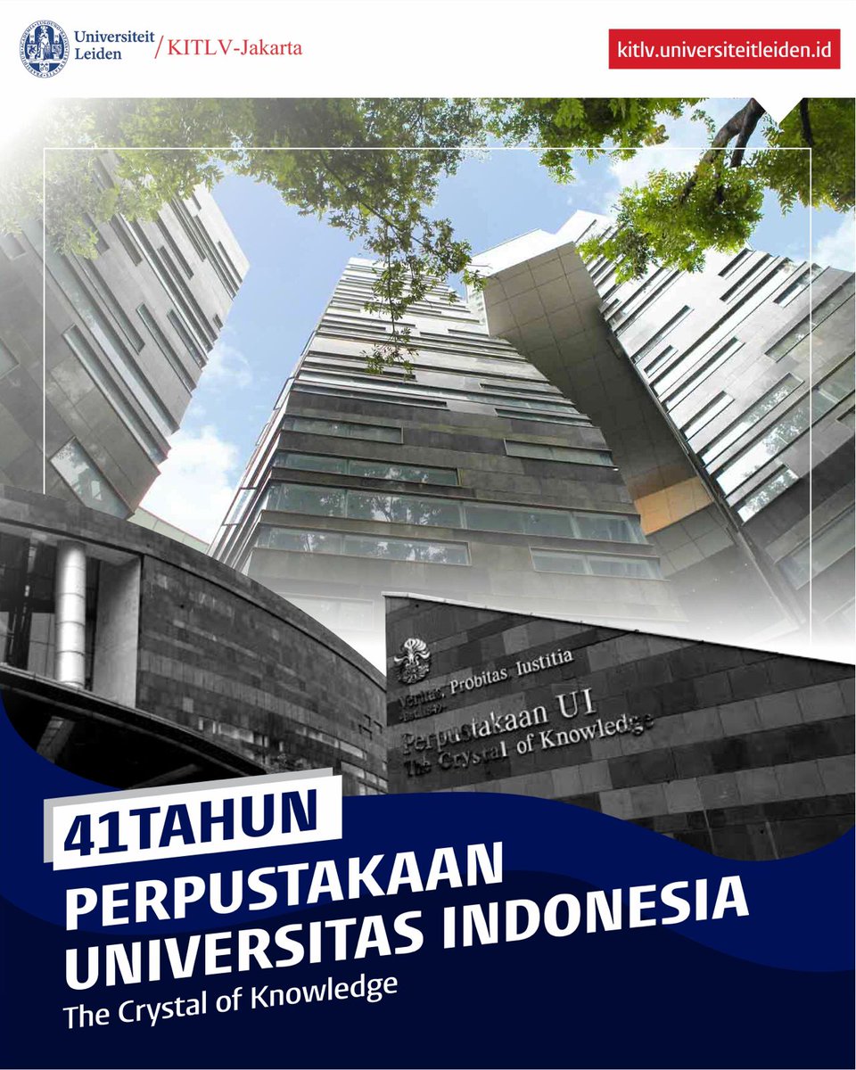 Selamat ulang tahun Perpustakaan Universitas Indonesia yang ke-41!🎉@UI_library Semoga akan selalu bermanfaat memberikan ilmu pengetahuan yang cemerlang untuk generasi bangsa dan membuka jendela dunia untuk meraih kesuksesan. Maju terus Perpustakaan Universitas Indonesia!