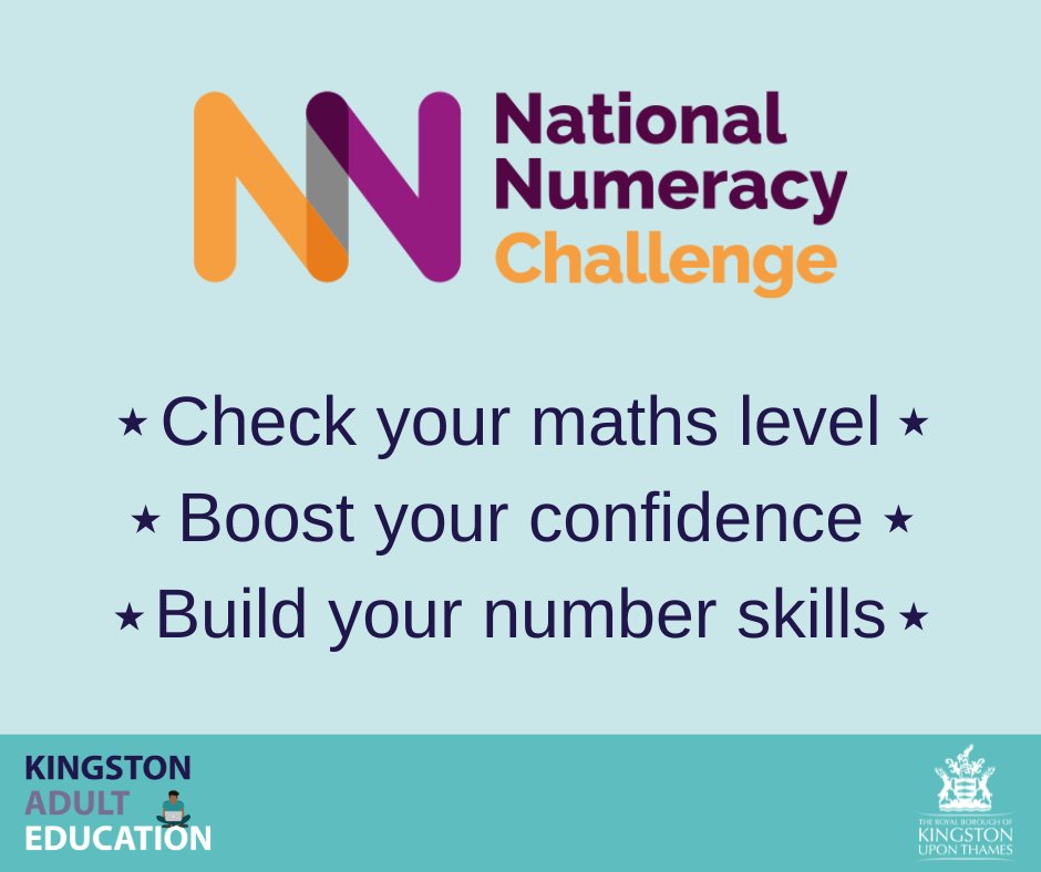 As part of KAE’s Maths Week, we are inviting our learners to take the National Numeracy Challenge to gauge their maths skill level & take steps to increase their number confidence. Why don’t you take it too? Visit: nationalnumeracy.org.uk/challenge/kcae… #NationalNumeracyChallenge