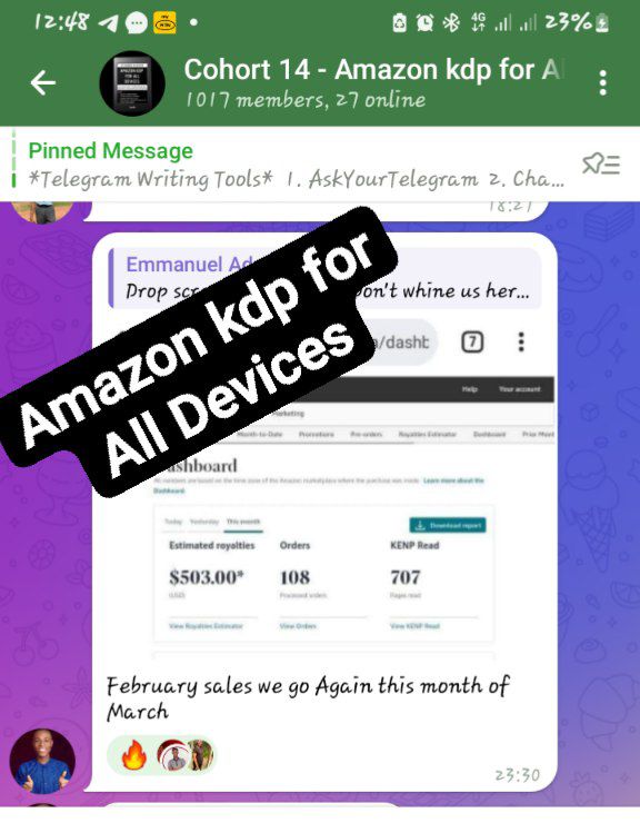 Check out this inspiring screenshot from one of our KDP course students, showcasing incredible earnings! 🚀 Join us on this rewarding journey today. 

#StudentSuccess 
#KDPearningProof
#TestimonialTuesday
#PublishingSuccess 📚💰