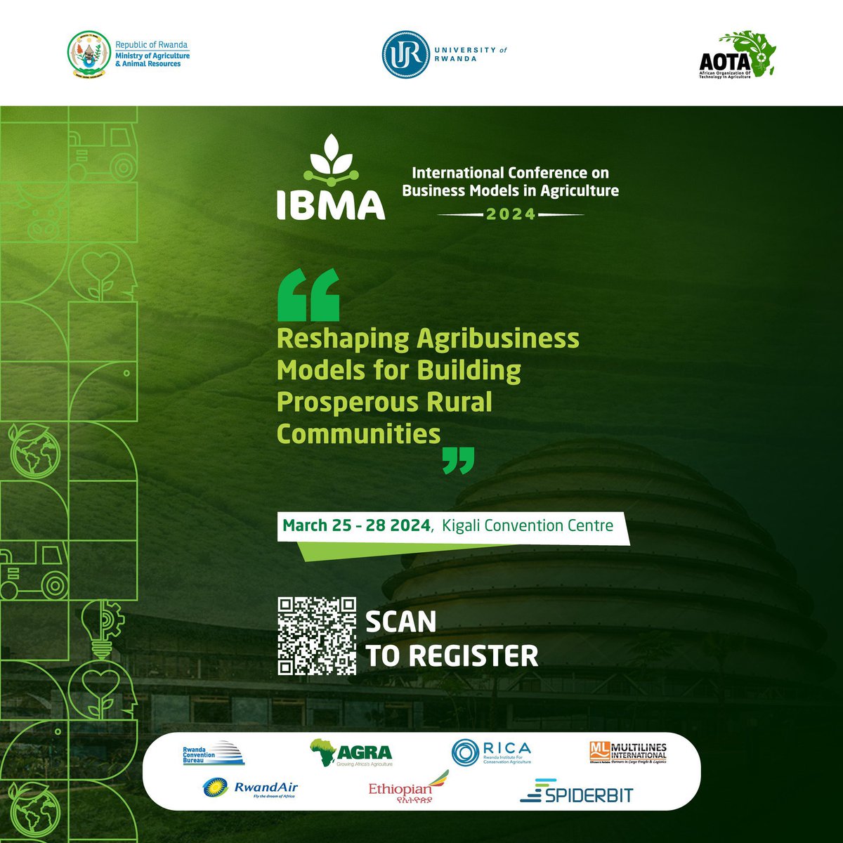 Investing in #agribusiness is a choice you cannot regret. You wanna know why? Grab the opportunity to attend @IBMAconference taking place in @CityofKigali, March 25 to 28, 2024. Register today to secure your seat: ibmaconference.org #IBMA2024 #Agirite #AgInfluencers