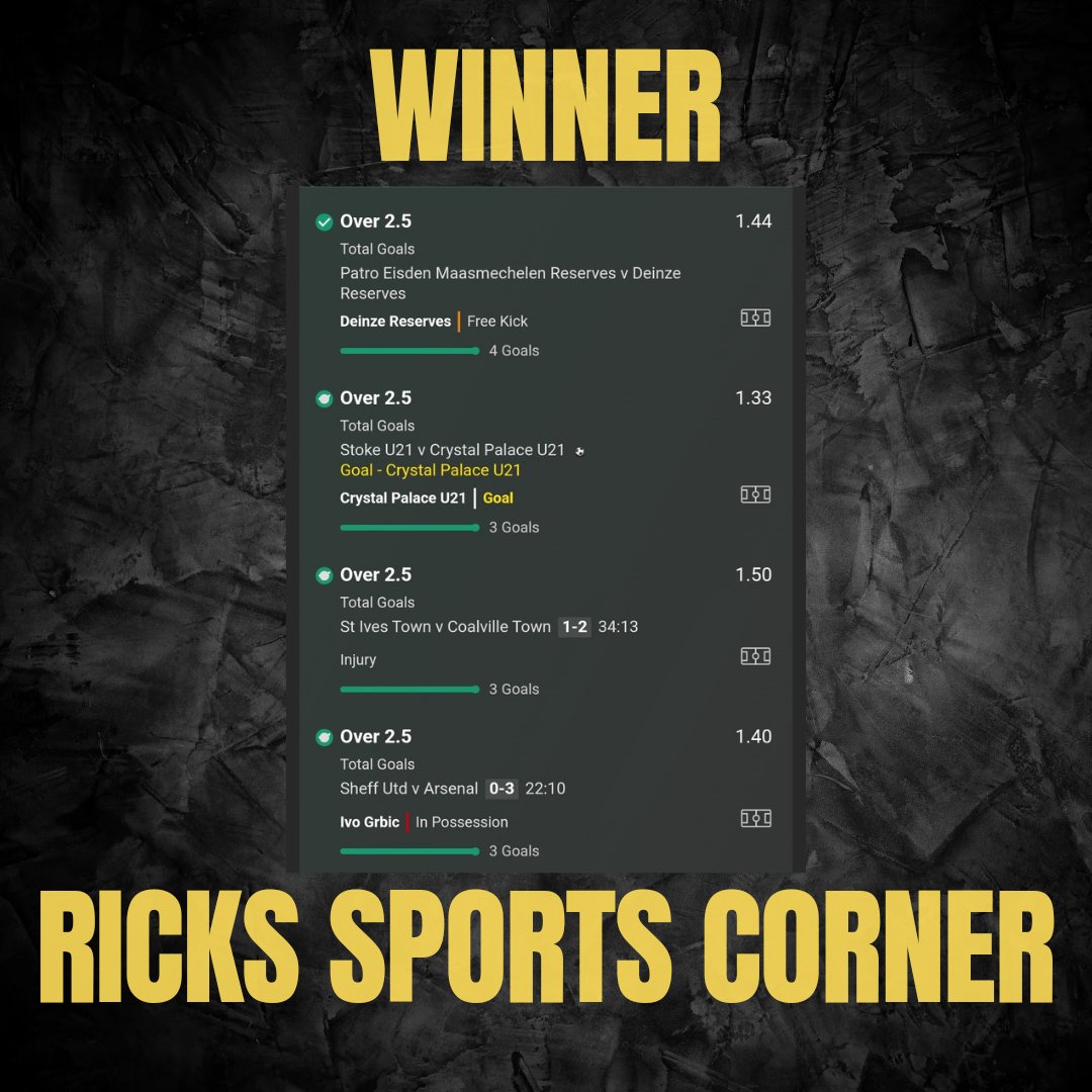 #winner Goals Galore #bettingtipster #bettingpicks