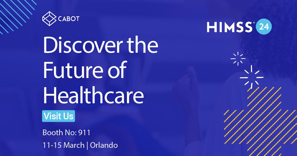 Discover the future of healthcare technology at HIMSS 2024! Network with our team, explore demos and gain insights to drive innovation. See you in Orlando! cabotsolutions.com/himss #HIMSS24 #healthcaresoftwaredevelopment #patientengagementsolutions #digitalhealth