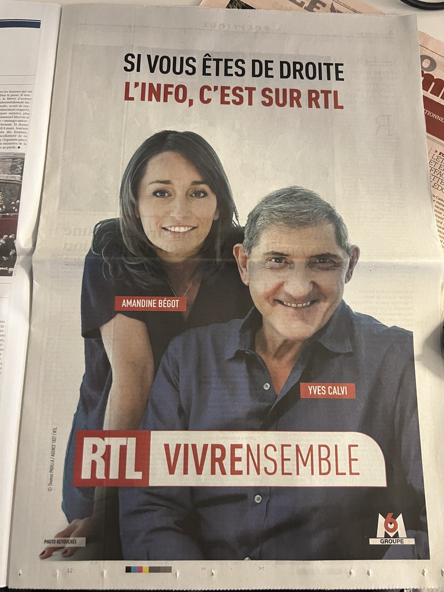 benjamin_boiron's tweet photo. Ce matin, les lecteurs du @Le_Figaro et de @libe ont eu les deux mêmes pages de publicité, à un détail près ...

Dans un contexte où l'info et l'humour sont de plus en plus clivants, il nous semblait important de rappeler que @RTLFrance  est la radio du pluralisme https://t.co/7dc4OeAX8c