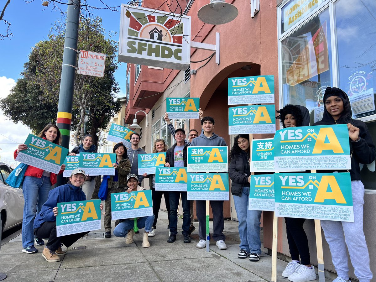 March 5th. Election Day! CCHO orgs are throwing down for Prop A in honor of Maurilio Leon of @tndc. Strength & courage to TNDC staff & the houser community. Prop A, all the way! @mercyhousing @chinatowncdc @AaronPeskin @LondonBreed @SFHDC @medasf @medasf @YCDjobs