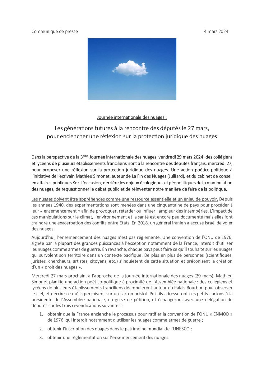 koz_conseil's tweet photo. Rendez-vous le 27 mars ! 
#nuages #poésie @MathieuSimonet https://t.co/livzNIP4Di