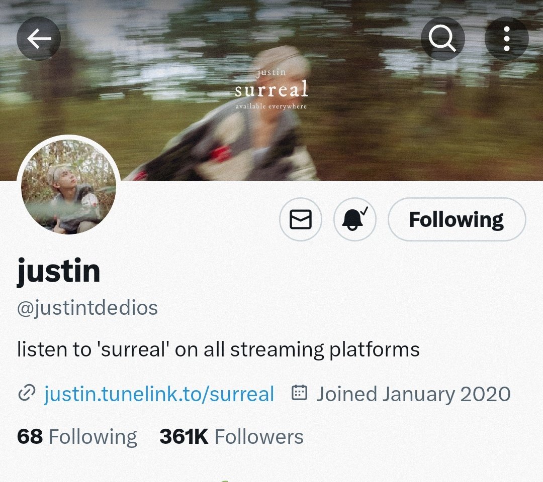 maisaniJah's tweet photo. JUST IN! 

It's real! justin already changed his username on X from @/jah447798 to @justintdedios 💚 justin solo era it is!

#surreal #justin https://t.co/7KJfhWUyv4