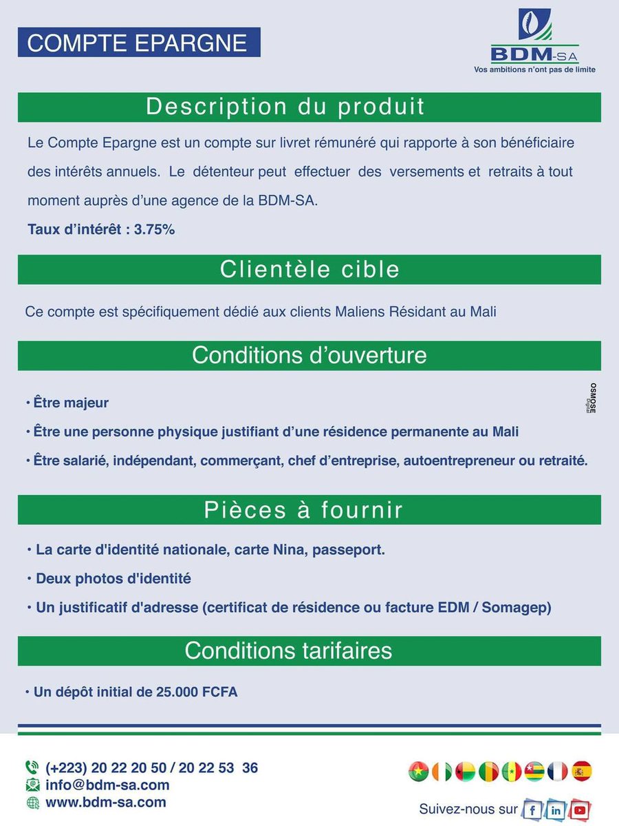 Banque de Développement du Mali (BDM-SA) tweet media