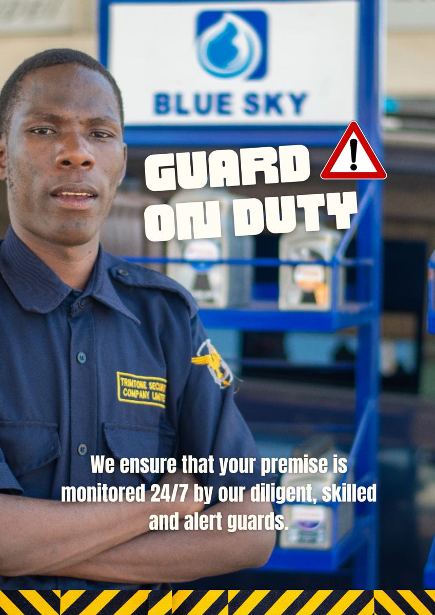 TrimtoneLtd's tweet image. Your safety is our priority!

Our skilled guards keep a watchful eye on your property around the clock.

Contact us at 0794969977 for reliable security guard services.
#yoursecuritypartner #Security