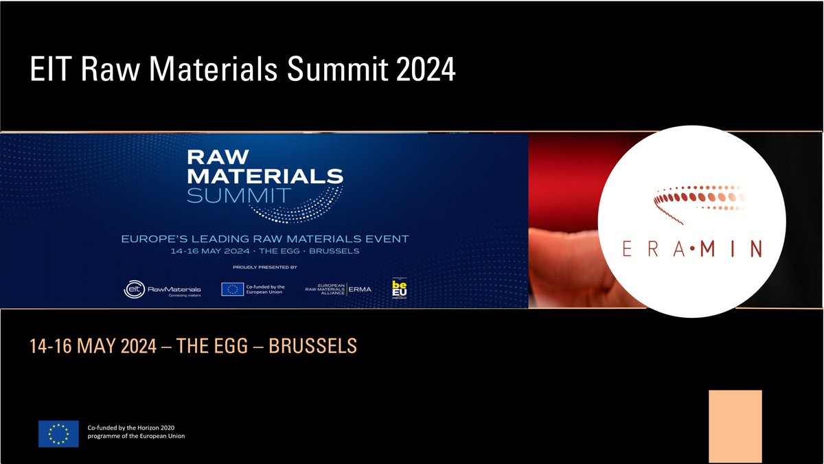 Save the date: The 6th Raw Materials Summit registration is now open. 📆14-16 May 2024, Brussels. 🚀Registration: registration.eitrmsummit.eu/raw-materials-… Early bird discounts available until March 11th. Let's shape the future together! #RawMaterialsSummit #Innovation #Sustainability 🌐🔗