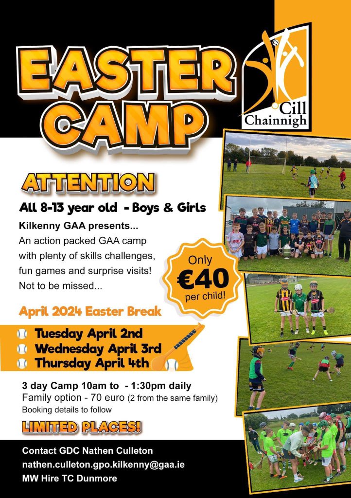 Boys and Girls welcome! @KilkennyCLG