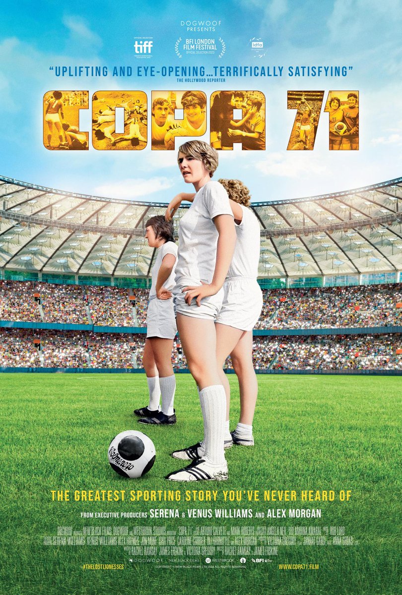 To celebrate #IWD2024 this week we are happy to share this opportunity to watch a new film about womens football; Join the #COPA71 ⚽️cinema celebration of women’s football, & discover the story of #TheLostLionesses. In cinemas from 8 March. Sign up now bit.ly/COPA71