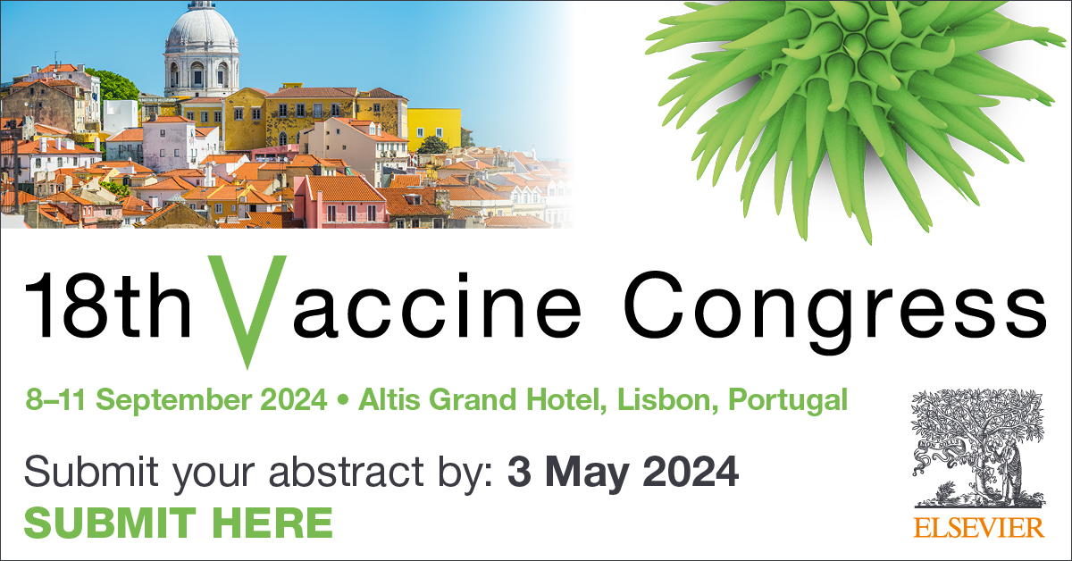 Abstract submission now open! Submit your research to the 18th Vaccine Congress by 3 May 2024 #18vaccinecongress. spkl.io/60104I9Gu