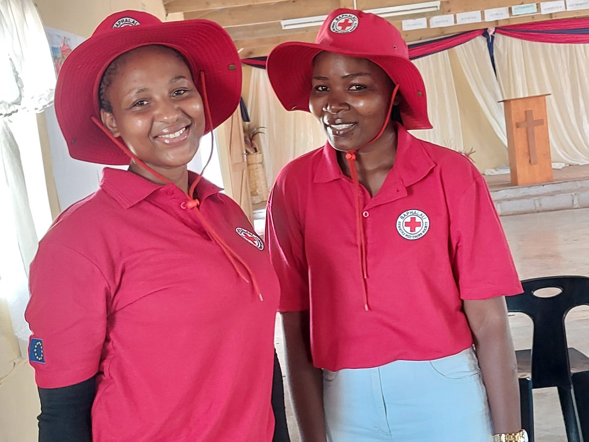 'Being a Volunteer is an act of kindness and selflessness. We have so much love for the vulnerable. Meet Mbali & Winile, part of the over 5000 volunteers of Eswatini Red Cross Society . #savinglives #volunteers