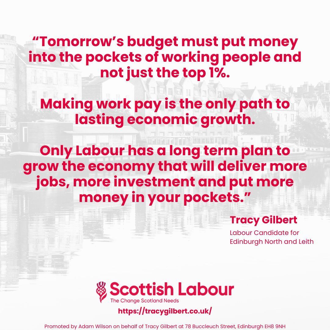 Tomorrow's budget needs to be for the 99% and not the 1%. That's the change that Scotland needs. 🌹