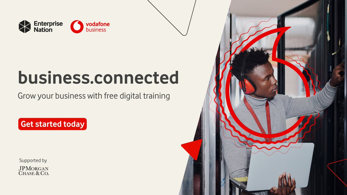 Enterprise Nation (@e_nation) on Twitter photo Want to grow your business online?
Sign up to the #BusinessConnected hub to access free workshops, video training and exclusive business offers.
Get started now ➡️ ow.ly/Jj4h50QpFHp
<a href="/VodafoneUKBiz/">Vodafone Business UK</a> <a href="/VodafoneVHubUK/">Vodafone V-Hub UK</a> <a href="/jpmorgan/">J.P. Morgan</a> <a href="/Chase/">Chase</a> Want to grow your business online?
Sign up to the #BusinessConnected hub to access free workshops, video training and exclusive business offers.
Get started now ➡️ ow.ly/Jj4h50QpFHp
<a href="/VodafoneUKBiz/">Vodafone Business UK</a> <a href="/VodafoneVHubUK/">Vodafone V-Hub UK</a> <a href="/jpmorgan/">J.P. Morgan</a> <a href="/Chase/">Chase</a>