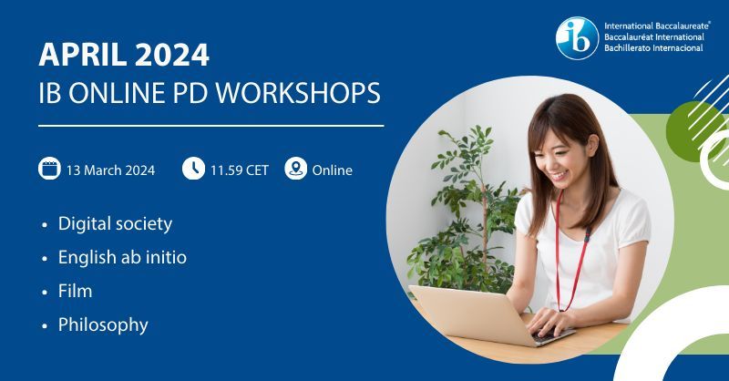 This April, deepen your knowledge about IB philosophy and approaches to teaching and learning with our featured Cat 1 & 2 DP subject workshops. Register >> bit.ly/4bWkAun