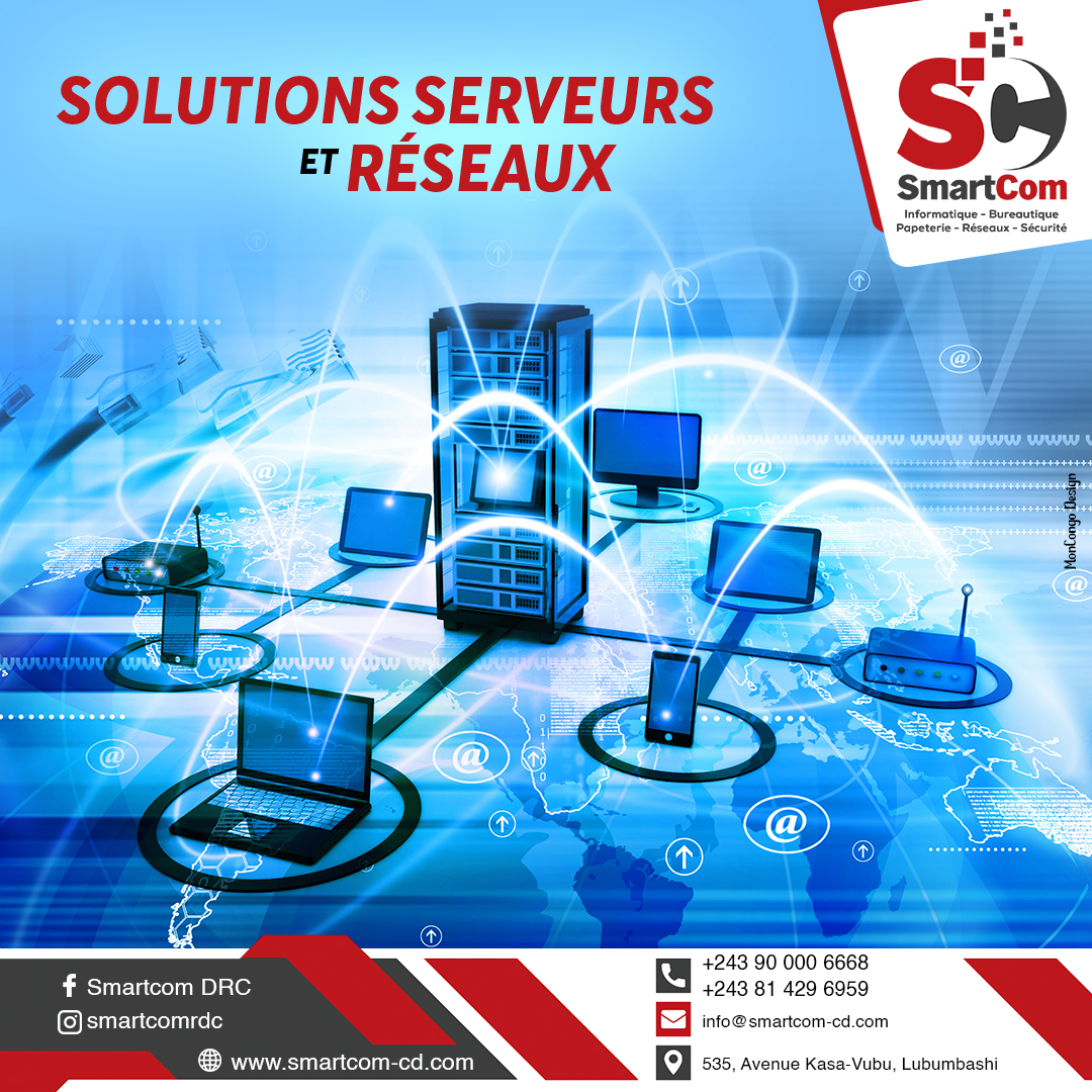 MonCongoRDC's tweet image. Fort de plus de 10 ans d&apos;#expérience, #SmartCom excelle dans l&apos;#installation de #serveurs et de #réseaux sur #site pour assurer le bon fonctionnement des #entreprises et #organisations.

Chez SmartCom au :

📲 +243 90 000 6668 ou +243 81 429 6959
📍 535 Av. Kasa-Vubu, Lubumbashi