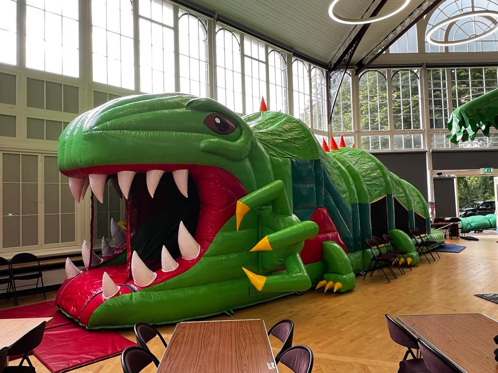 The inflatables are back! This weekend, the little ones can jump, slide and glide around the Octagon on the many fun inflatables in the Octagon! Tickets can be purchased here:: bit.ly/47tcVjU #Buxton #Derbyshire