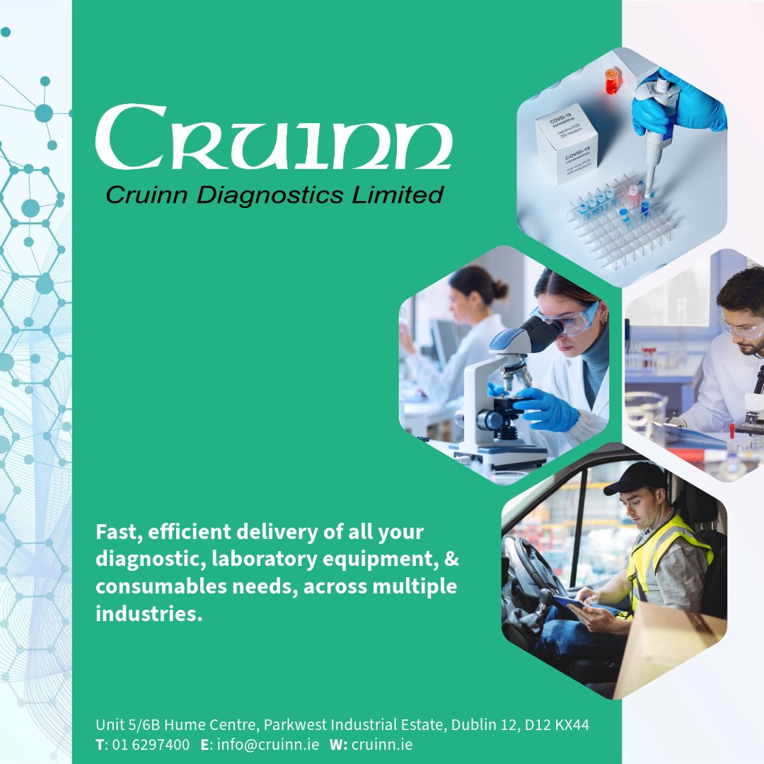 Covering Clinical, Industry, Research, and Food, Cruinn handle all your product and service requirements with professionalism, and fast delivery.