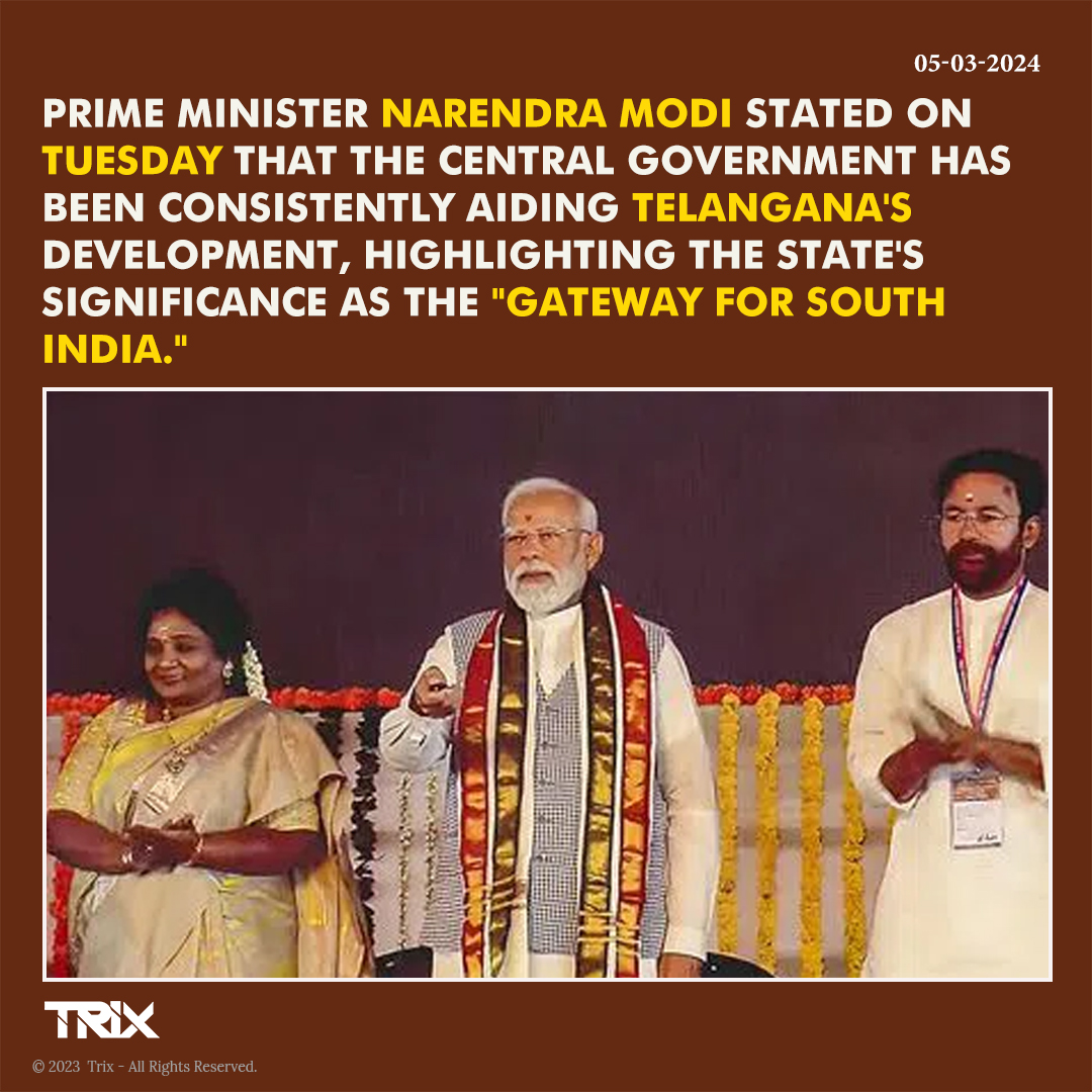 'PM Modi: Central Government Aiding Telangana's Development'

#PMModi #TelanganaDevelopment #CentralGovernment  #GatewayforSouthIndia #DevelopmentAid #TelanganaProgress #PMInTelangana #DevelopmentInitiatives #SouthIndiaGateway #ModiInTelangana #TelanganaGrowth #trixindia