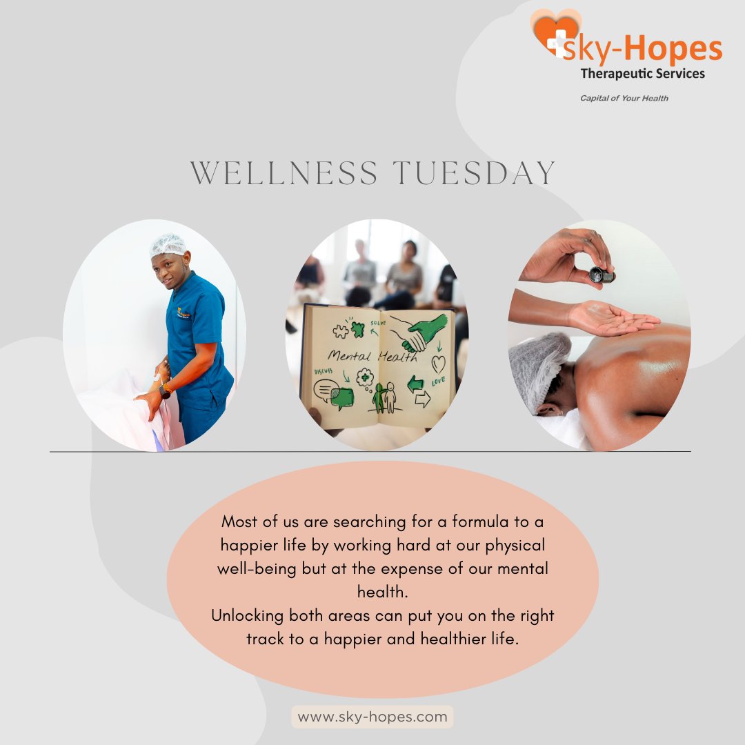 Did you Know? Wellness is being in good physical and mental health as they are closely linked. Problem in one area can impact the other, while at the same time improving your physical health can benefit your mental health. sky-hopes.com #wellnesstherapy #mentalhealth