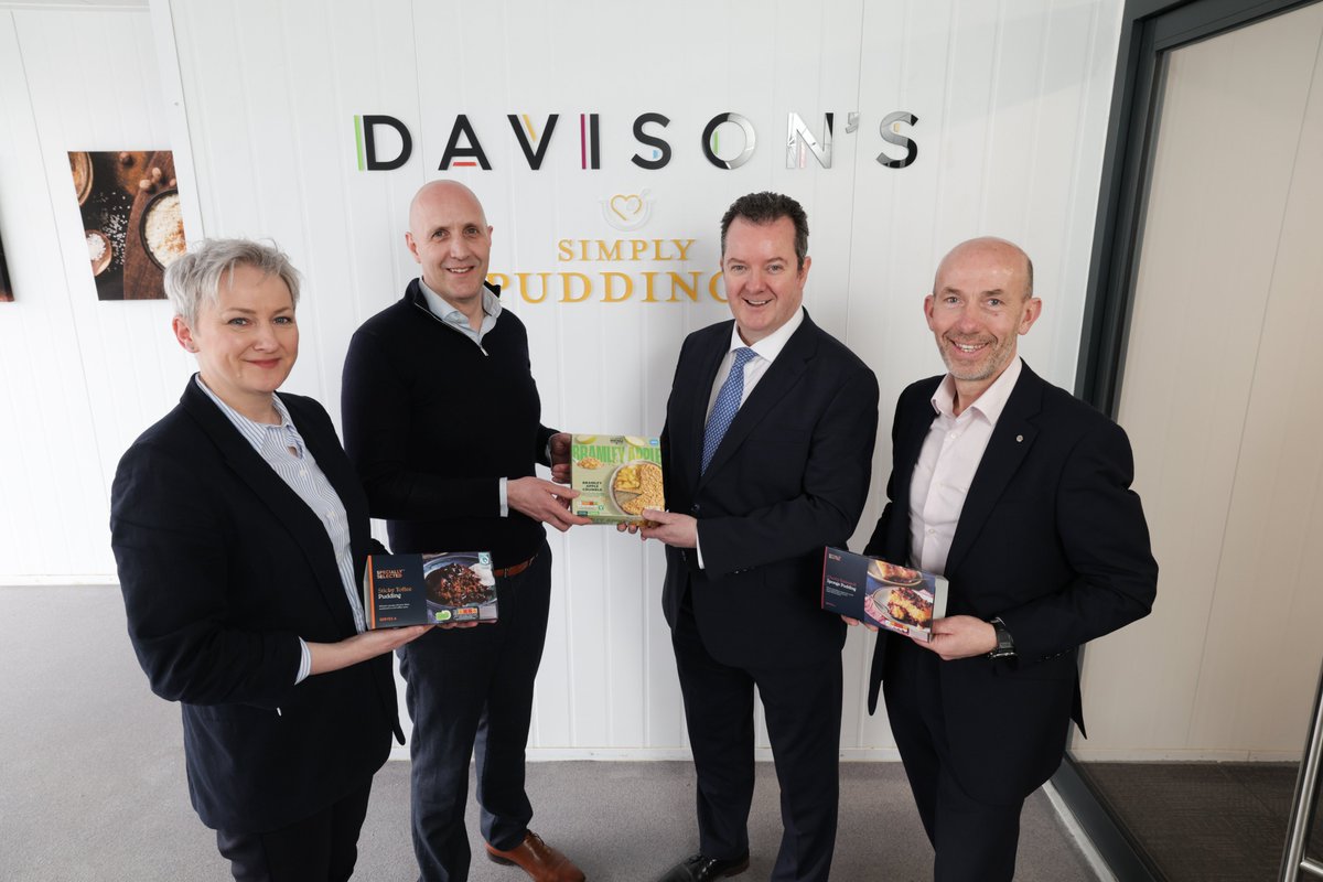 👏Food manufacturer Davison Canners has secured new multi-million-pounds success after investing £6million in its new manufacturing facility in Armagh. 🍮The new facility has allowed the company to produce new desserts for customers in RoI and Great Britain. 📈Davison Canners