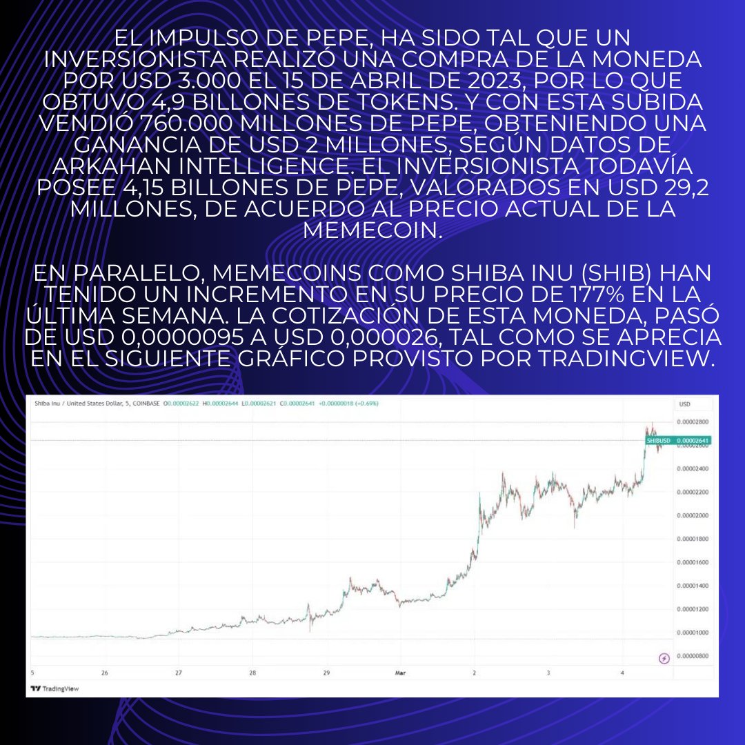 savannanews10's tweet image. 🔍¡Descubre las 5 criptomonedas &quot;meme&quot; que han experimentado un aumento en la última semana! 

🌐¡No te pierdas las tendencias en el mundo de las Criptos!

#Criptomonedas #CriptoMemes #Inversiones #MercadoCrypto #tokens #PEPE  #ShibaInu #SHIB #dogwifhat #BONK #FlokiInu #FLOKİ