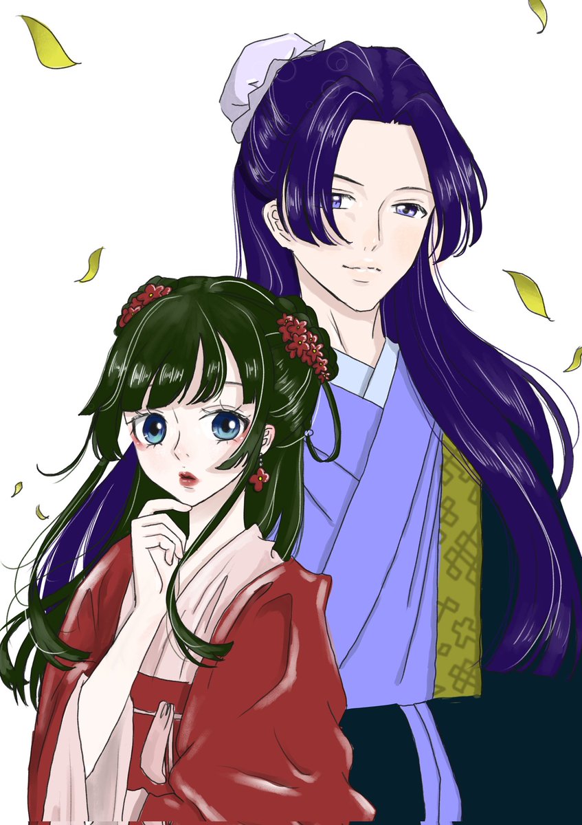 猫猫と壬士様✨
#薬屋のひとりごと
 #イラストコンテスト
#youingh_comic2f