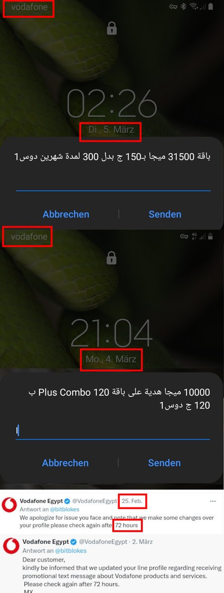 vpnheld's tweet photo. @VodafoneEgypt @VodafoneEgypt / @VodafoneGroup … is #abusing their power to send #spam to their customers they cannot block. This malpractice should be #illegal.  #NoRespect #BiggestSpammer #VodafoneAbuse #AvoidVodafone #Harrasment #AbuseOfPower #UnwantedAdverts #VodafoneTerror https://t.co/IB3Q6MvScq